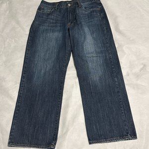 Lucky Brand Jeans Mens 36 Blue Relaxed Straight Fit Denim 7MG1001